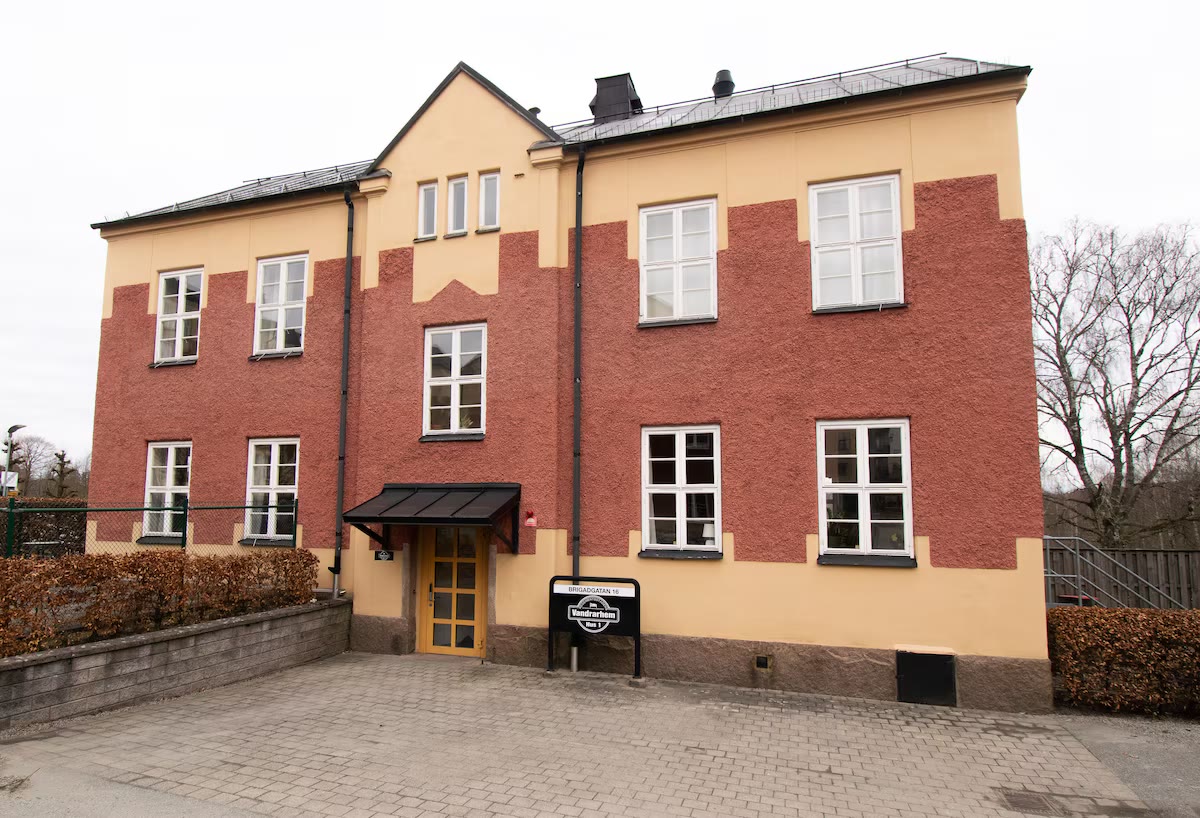 The façade of Mini-Hotel Borås on Brigadgatan